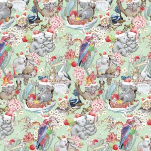 MAY GIBBS XMAS - TIS THE SEASON LIME GREEN